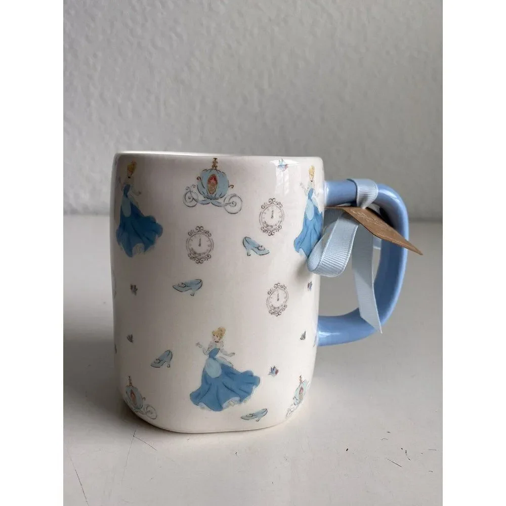 Rae Dunn Disney Cinderella Carriage Clock‎ Slipper Bibbidi Bobbidi Boo Mug NEW